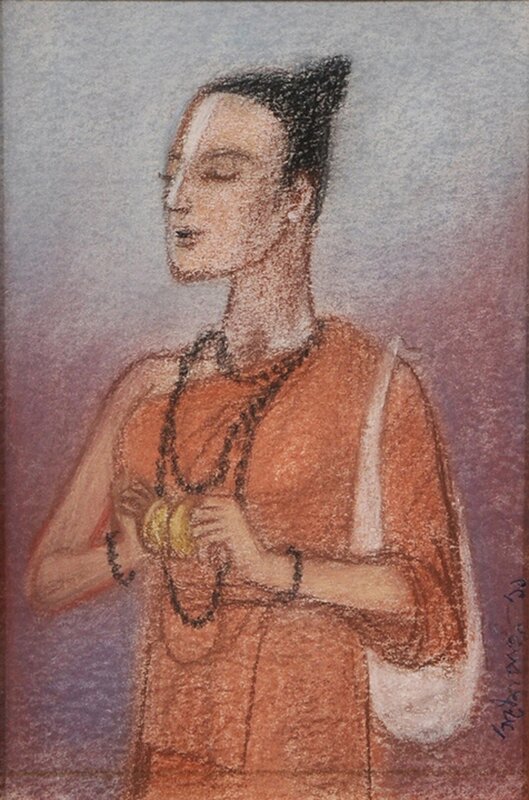 Ganesh Pyne, ‘Vaishnabi’, 2011, Other, Conte, Sanchit Art