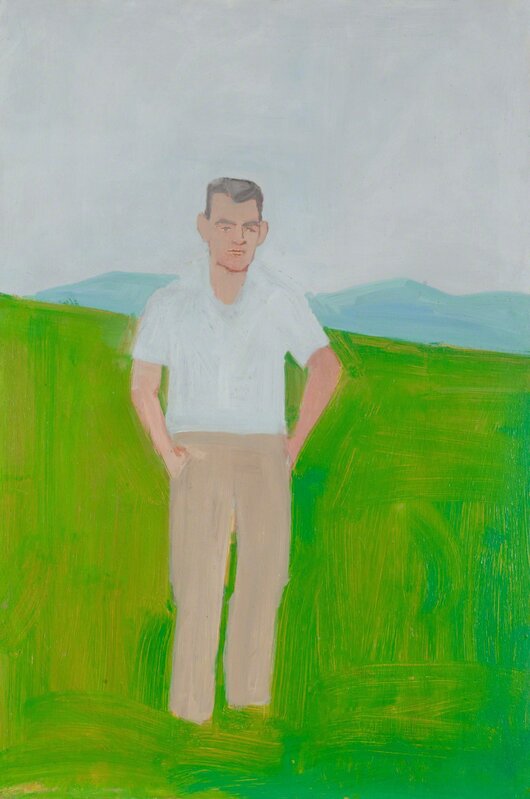 Alex Katz, ‘Portrait of Irvin N. Ives’, ca. 1957, Painting, Oil on Masonite, Sotheby's: Contemporary Art Day Auction