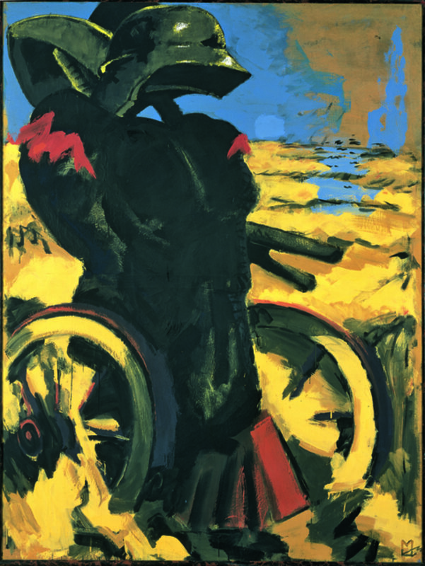 Markus Lüpertz, ‘Schwarz Rot Gold I - dithyrambisch’, 1974, Painting, Musée d'Art Moderne de la Ville de Paris 