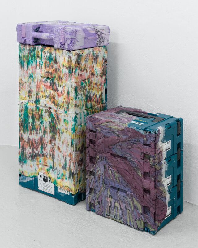 Anne-Mette Schultz, ‘Aube, Mati & Lavén’, 2020, Sculpture, Silk, power tool case, C.C.C.