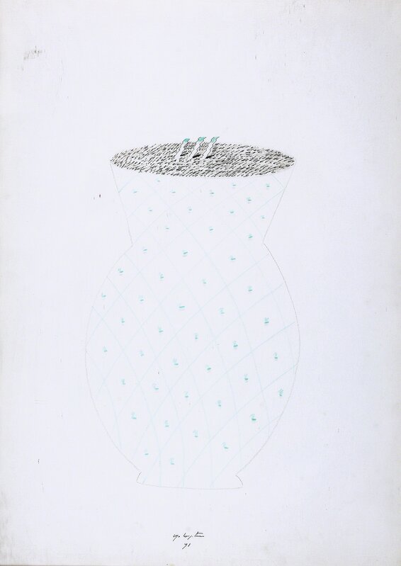 Ugo La Pietra, ‘Untitled’, 1991, Mixed Media, Mixed technique on paper, Martini Studio d'Arte
