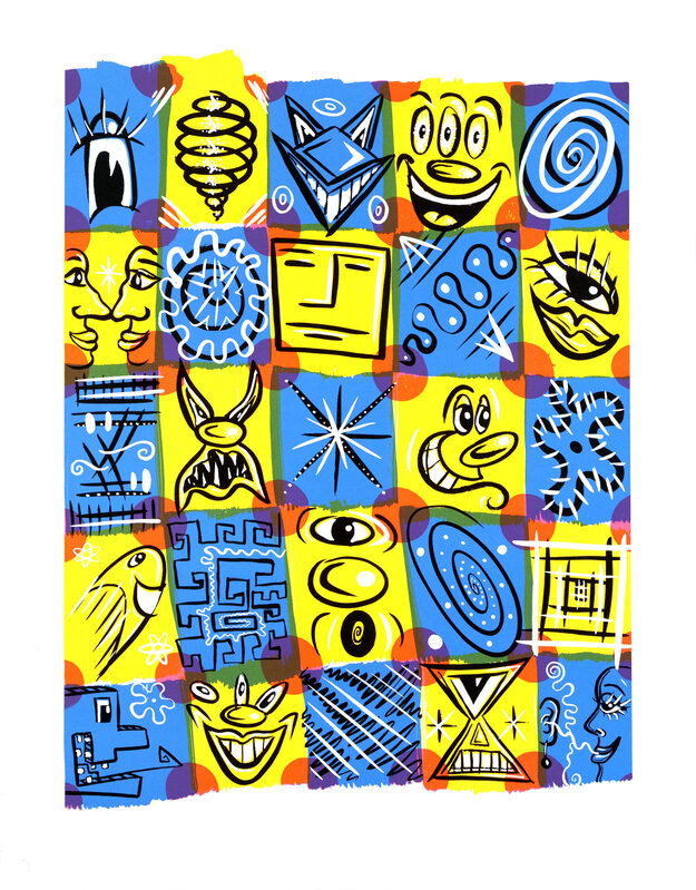 Kenny Scharf, ‘Check Fest’, 1999, Print, Screen print, Lincoln Center Editions