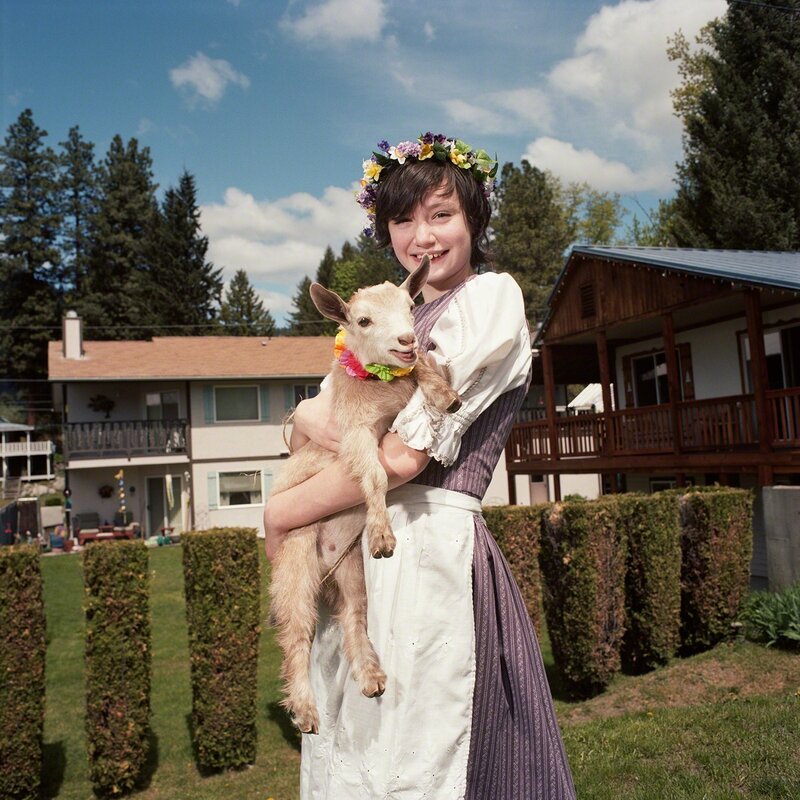 Naomi Harris, ‘Girl with Goat, Maifest, Leavenworth, Washington’, 2014, Photography, Archival Pigment Print, Circuit Gallery