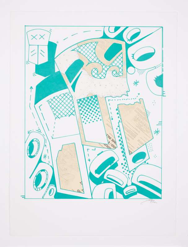Sonny Assu, ‘Landline #5’, 2020, Drawing, Collage or other Work on Paper, Ink on Archival paper, Art Mûr