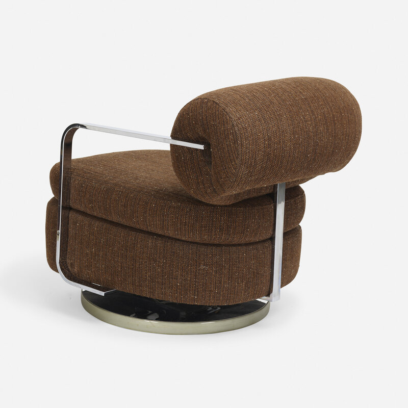 Milo Baughman, ‘lounge chairs, pair’, c. 1965, Design/Decorative Art, Upholstery, chrome-plated steel, vinyl, Rago/Wright/LAMA/Toomey & Co.
