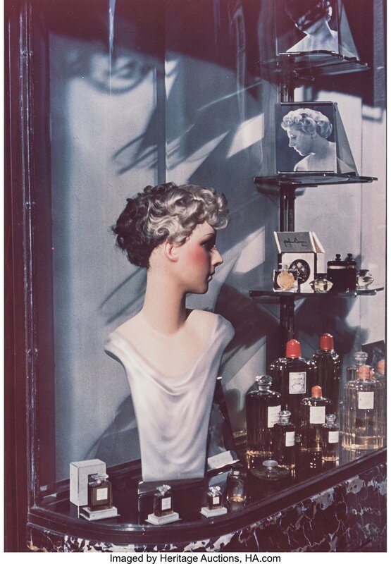 Gisele Freund, ‘Vitrine de coiffeur, Paris’, 1938, Photography, Dye transfer, printed later, Heritage Auctions