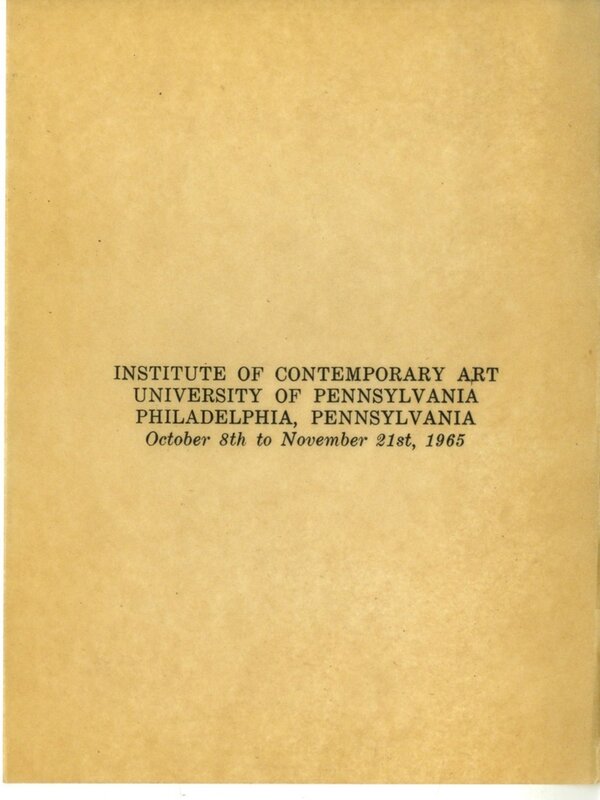 Andy Warhol, ‘Rare 1st Edition Catalogue for Andy Warhol's First Museum Show - Institute of Contemporary Art, Philadelphia’, 1965, Ephemera or Merchandise, Rare limited edition illustrated exhibition catalogue on boards (1st edition), Alpha 137 Gallery Gallery Auction