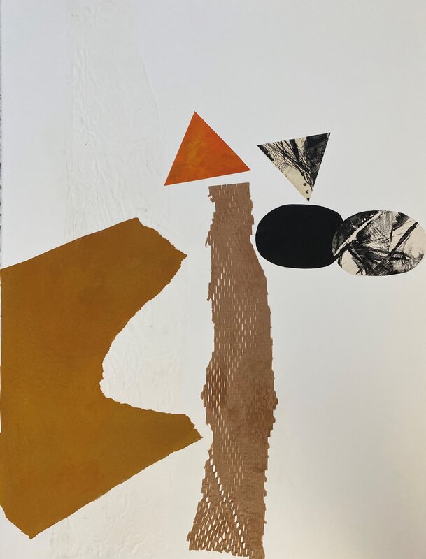 Lynne Kortenhaus, ‘The Road’, 2020, Drawing, Collage or other Work on Paper, Collage, Monotype, The Schoolhouse Gallery