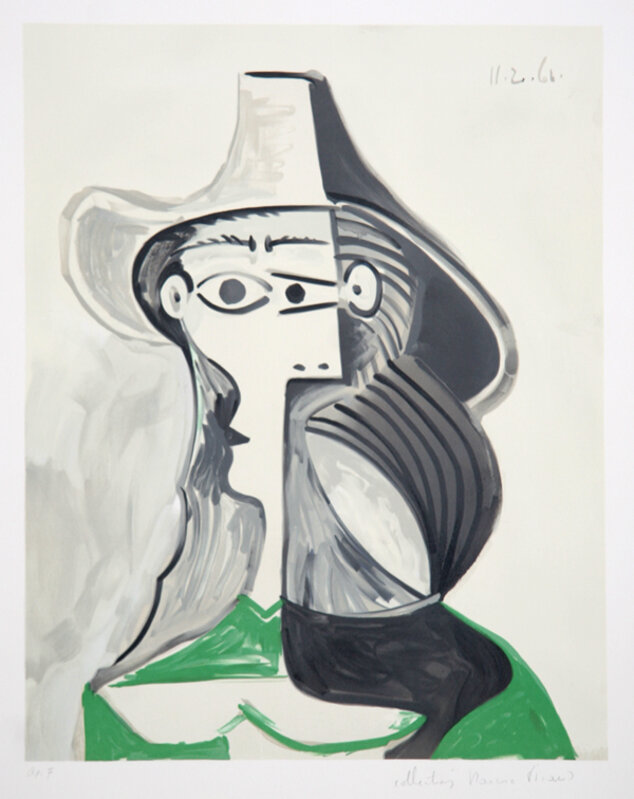 Pablo Picasso, ‘Femme Au Chapeau’, 1979-1982, Print, Lithograph on Arches Paper, RoGallery