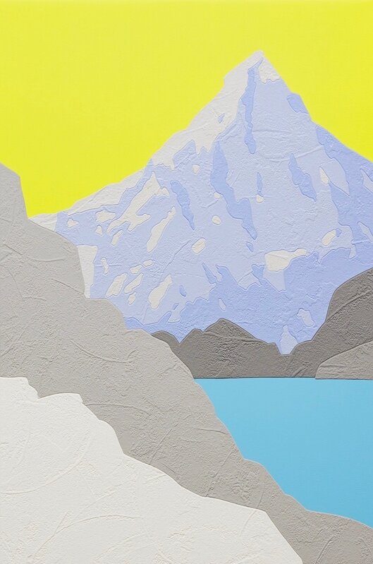 David Wightman, ‘Orlanda iv’, 2019, Painting, Acrylic and Collaged Wallpaper on Canvas, Long & Ryle