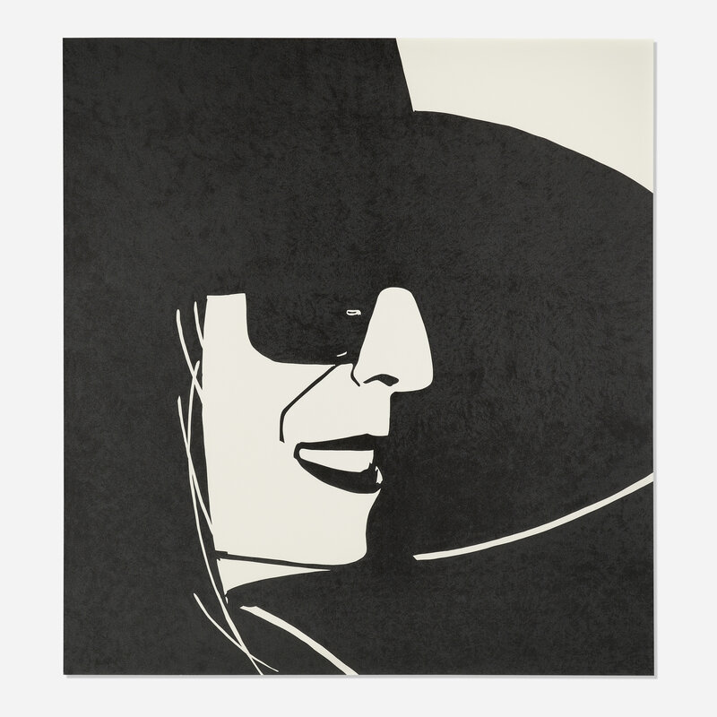 Alex Katz, ‘Black Hat (Ada)’, 2012, Print, Woodblock on Somerset Satin White, Rago/Wright/LAMA