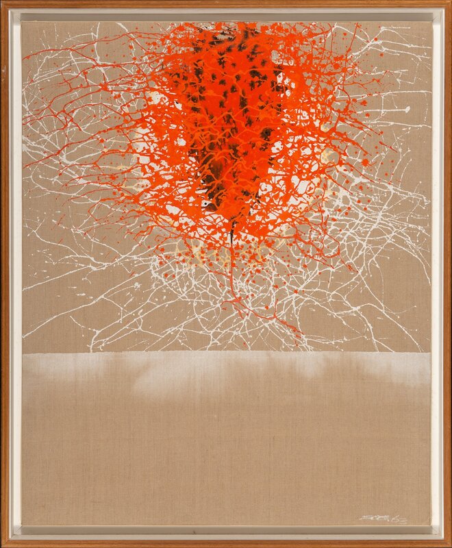 Patrick Scott, ‘Moon Device Red’, 1963, Painting, Oil on linen, Heritage Auctions