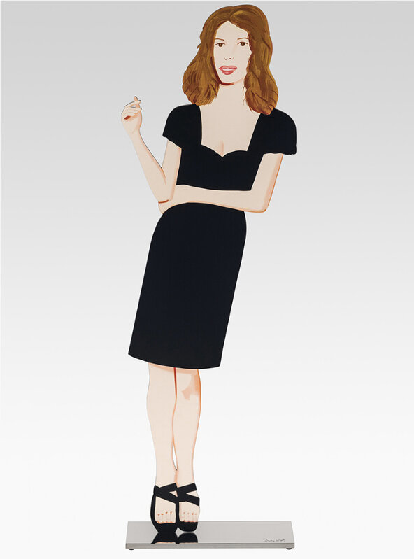 Alex Katz, ‘Black Dress (Cecily)’, 2018, Sculpture, 鋁、抗UV無酸墨水、保護用透明漆、不鏽鋼台座 Cutout from shaped powder-coated aluminum, printed the same on each side with UV cured archival inks, clear coated, and mounted to 1/4 inch stainless steel base, Der-Horng Art Gallery