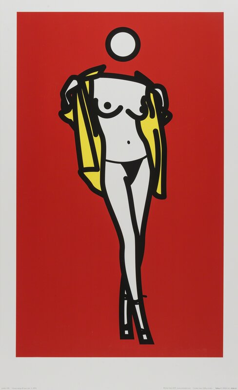 Julian Opie, ‘Woman taking off man's shirt’, 2003, Print, Screenprint in colours, on wove, RAW Editions Gallery Auction