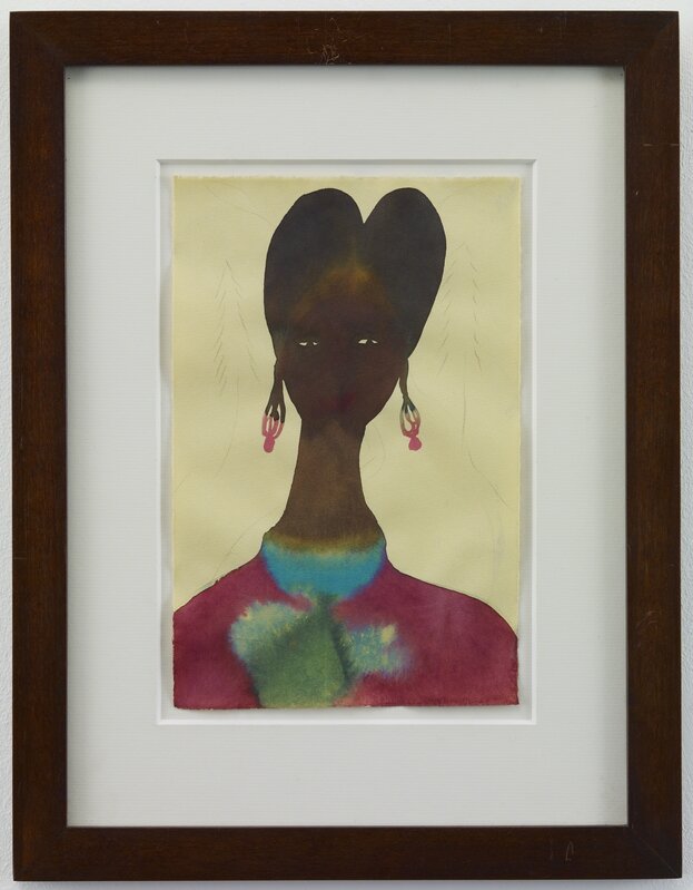 Chris Ofili, ‘UNTITLED’, 1998, Drawing, Collage or other Work on Paper, Watercolor and graphite on paper, TWO x TWO 