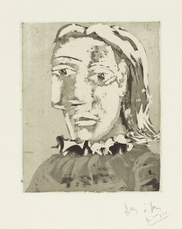 Pablo Picasso, ‘Portrait de Femme au Col en ruché: Marie-Thérèse’, 1939, Print, Aquatint, on Montval paper, Christie's