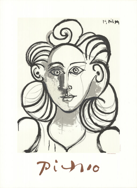 Pablo Picasso, ‘Portrait de femme (Françoise Gilot)’, 1982, Reproduction, Stone Lithograph, ArtWise