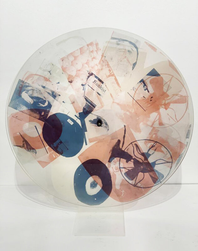Robert Rauschenberg, ‘Passport’, 1967, Sculpture, Silkscreen on three rotating acrylic discs, Hamilton-Selway Fine Art