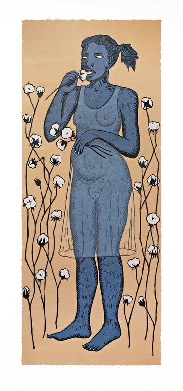 Alison Saar, ‘Cotton Eater II ’, 2014, Print, Woodcut, Tandem Press