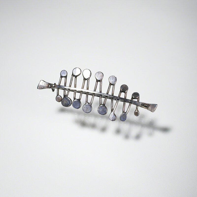 Harry Bertoia, ‘Brooch’, ca. 1945, Jewelry, Forged and fabricated sterling silver, Museum of Arts and Design