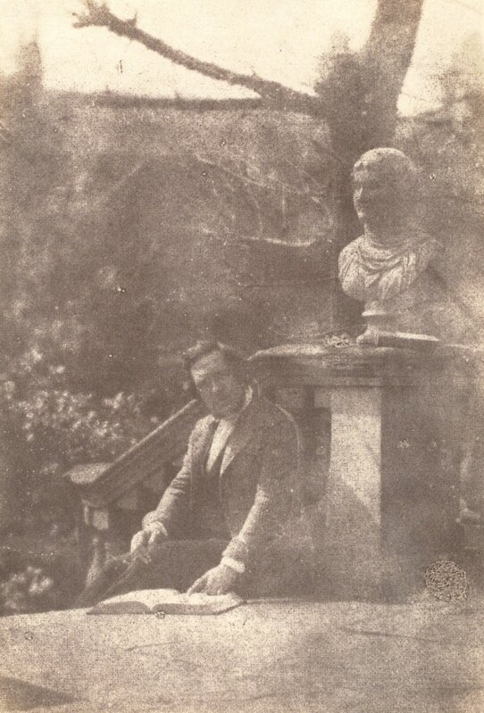 ‘Man with Classical Bust’, 1840s, Photography, Salted paper print from a paper negative, National Gallery of Art, Washington, D.C.