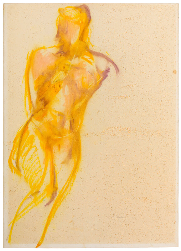 Giuseppe Ajmone, ‘Nude’, 1960, Drawing, Collage or other Work on Paper, Mixed media on paper laid down on canvas, ArtRite