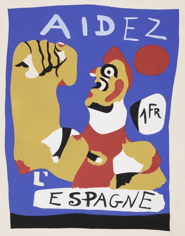 Joan Miró, ‘Aide L’Espagne’, 1937, Other, Pochoir, Grob Gallery