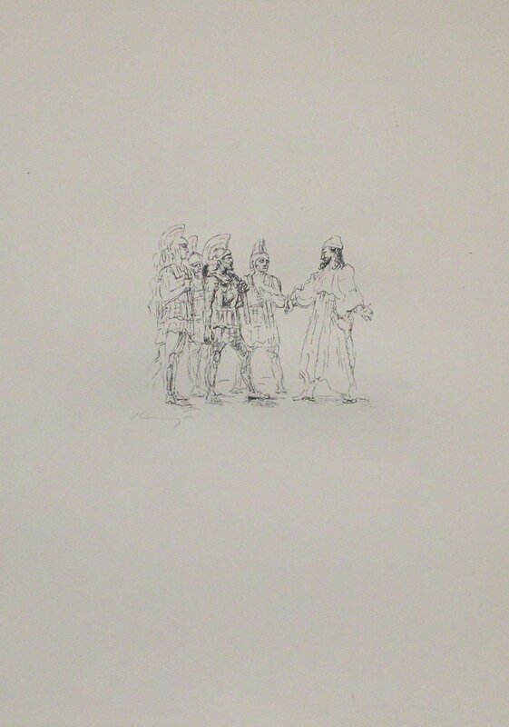 Max Slevogt, ‘Kyros und die hellenischen Obersten’, 1921, Print, Lithograph, Sylvan Cole Gallery