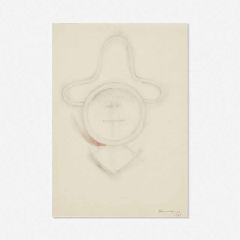 Rufino Tamayo, ‘Untitled’, 1967, Drawing, Collage or other Work on Paper, Graphite on paper, Rago/Wright/LAMA/Toomey & Co.