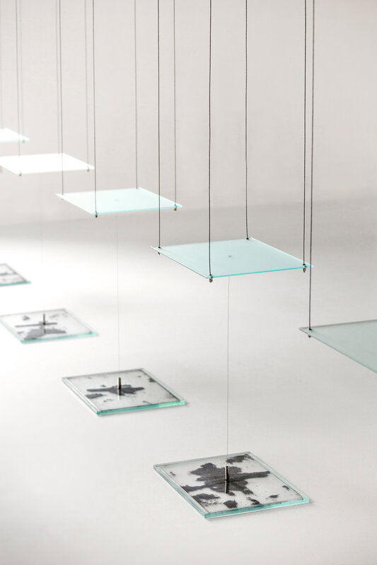 Marisa Albanese, ‘Cosa ferma le altalene’, 2011, Installation, Glass, iron powder, magnets, Studio Trisorio
