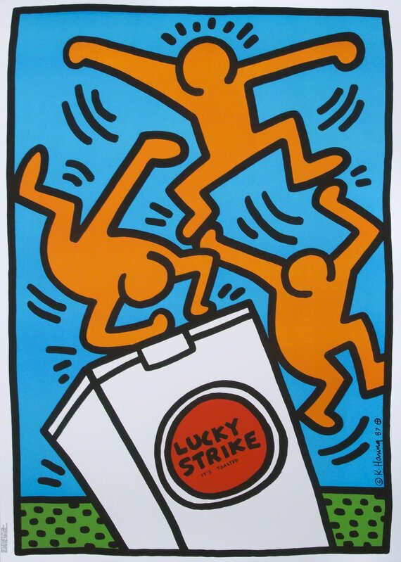 Keith Haring, ‘Lucky Strike’, 1987, Print, Offset lithograph on paper (3), Julien's Auctions