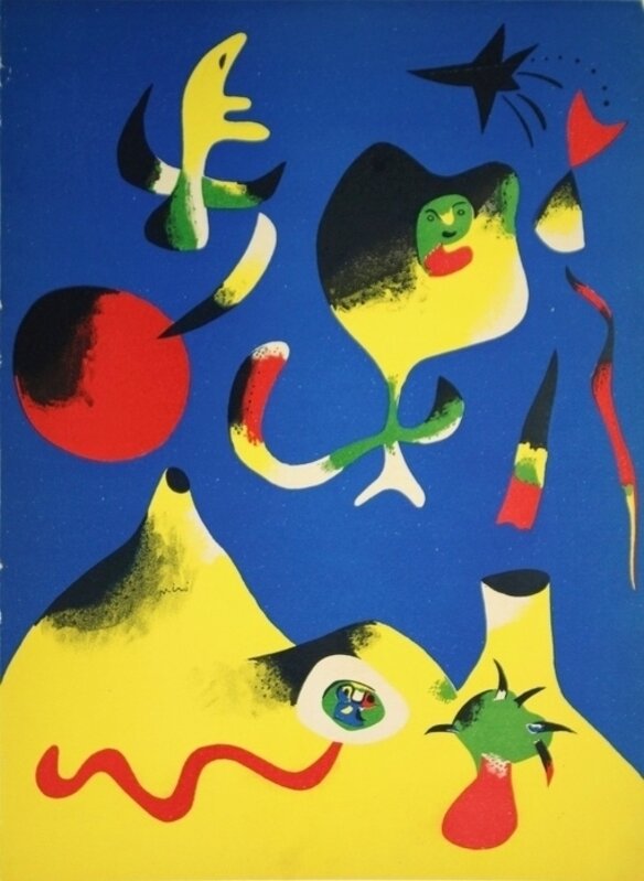 Joan Miró, ‘Air’, 1956, Print, Original color lithograph, Heather James Fine Art Gallery Auction