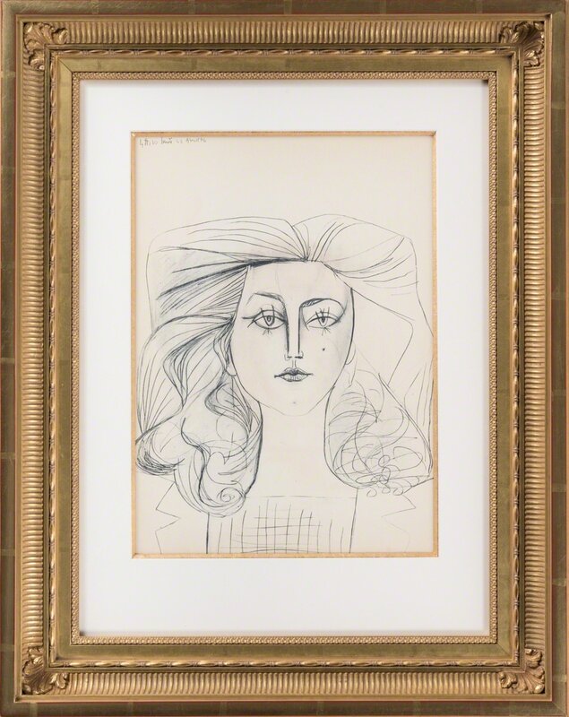 Pablo Picasso, ‘Francois Gilot’, 1954, Print, Lithograph, Odon Wagner Gallery