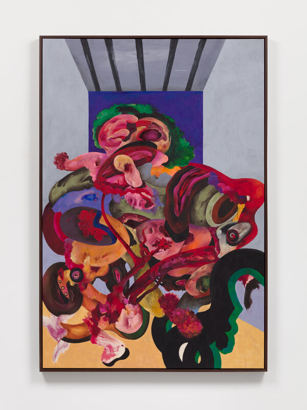 Ahmed Alsoudani, ‘Purple Cell’, 2020, Painting, Acrylic on canvas, Marlborough New York