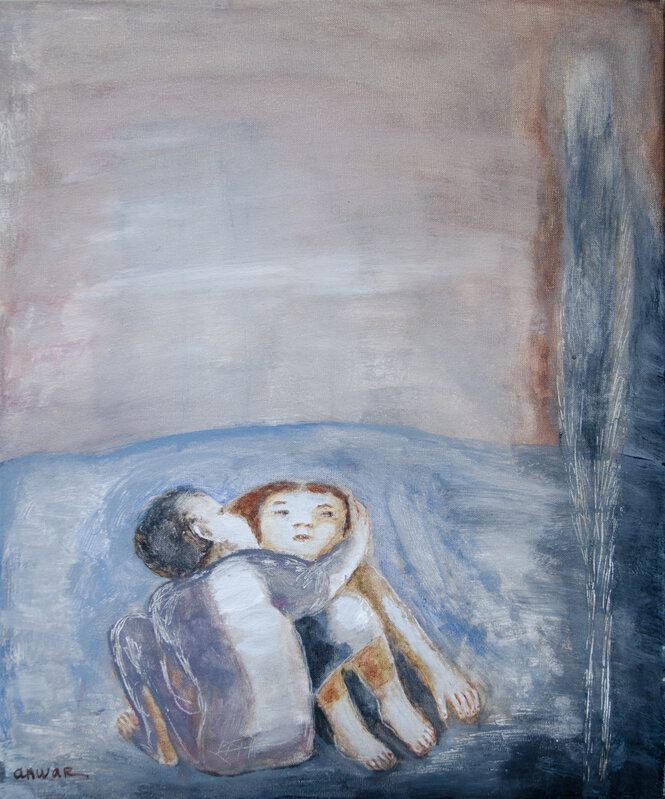 Anwar Abdoullaev, ‘Love's First Kiss’, 2020, Painting, Gouache on canvas, Galerie Lilja Zakirova