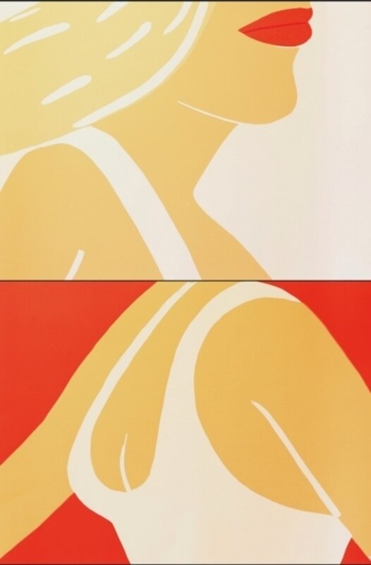 Alex Katz, ‘Coca Cola Girl’, 2021, Print, Woodcut in colors on Somerset 300 gsm paper, Vertu Fine Art