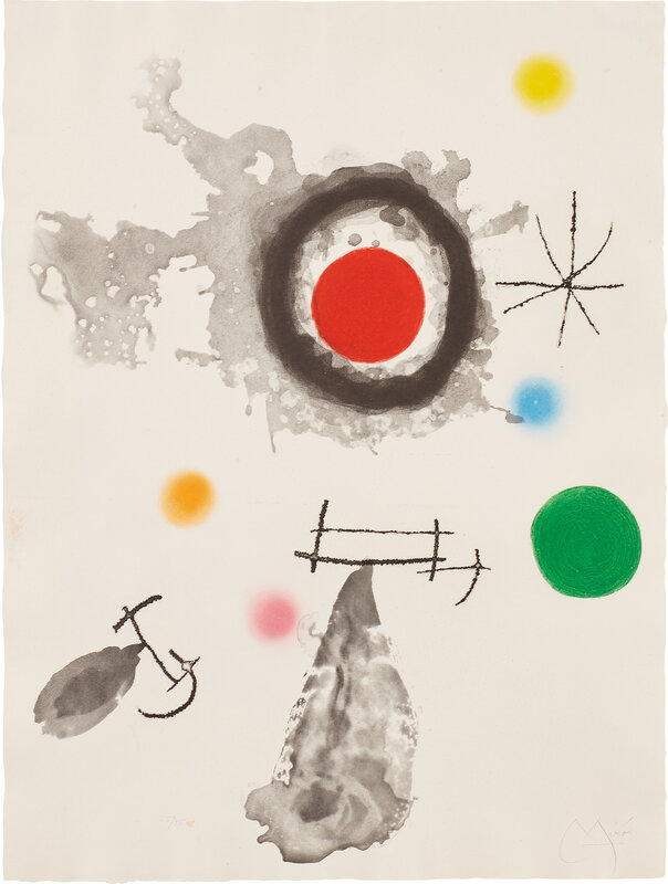 Joan Miró, ‘Astre et fumée (Star and Smoke) (D. 424)’, 1967, Print, Etching, aquatint and carborundum in colors, on Mandeure rag paper, with full margins., Phillips