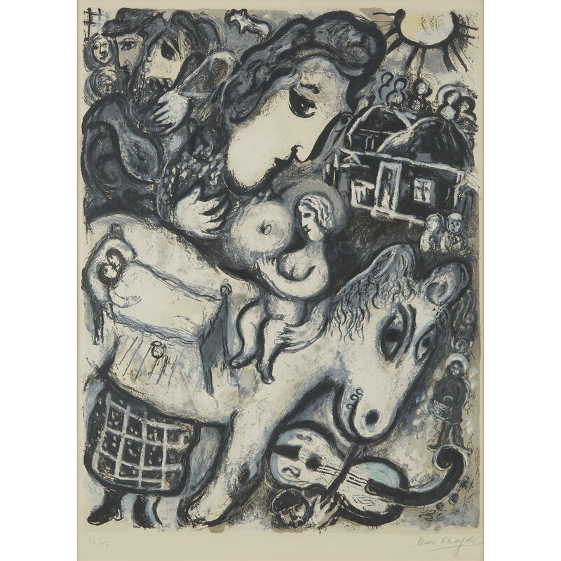Marc Chagall, ‘Grey Village’, 1964, Print, Color lithograph on BFK Rives, Freeman's