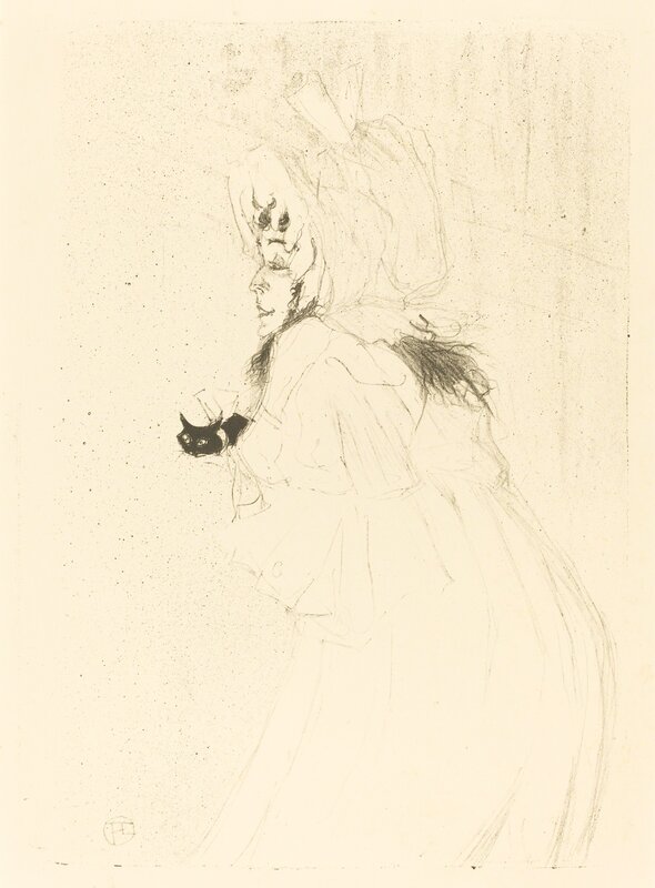 Henri de Toulouse-Lautrec, ‘May Belfort Bowing (Miss May Belfort saluant)’, 1895, Print, Lithograph, National Gallery of Art, Washington, D.C.