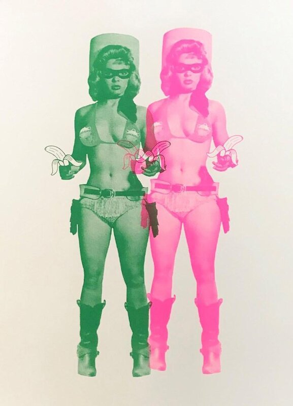 Shuby, ‘Candy Barr (Green & Pink)’, 2021, Print, Screenprint on 300gms paper, Art Republic