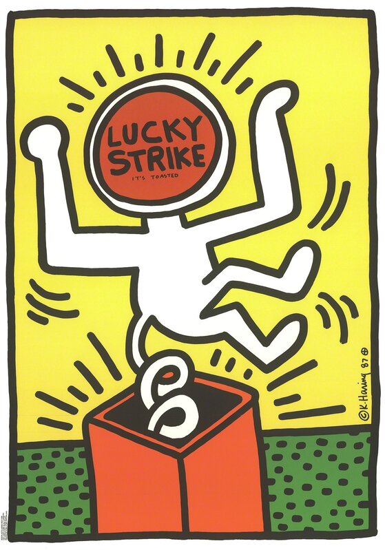 Keith Haring, ‘Lucky Strike’, 1984, Posters, Offset Lithograph, ArtWise