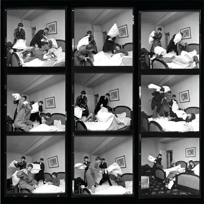 Harry Benson, ‘The Beatles Pillow Fight (Contact Sheet), Paris’, 1964, Photography, Staley-Wise Gallery