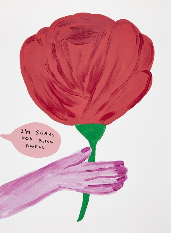 David Shrigley, ‘I'm Sorry For Being Awful’, 2018, Print, Screenprint in colours on 410gsm Somerset Tub wove, Roseberys