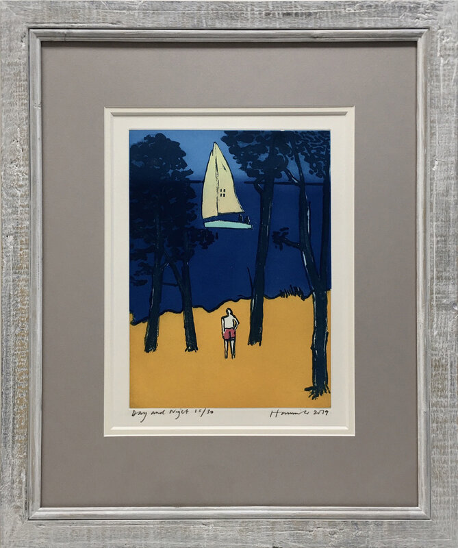 Tom Hammick, ‘Day and Night’, 2019, Drawing, Collage or other Work on Paper, Etching, with Aquatint and Sugarlift, Floren Gallery