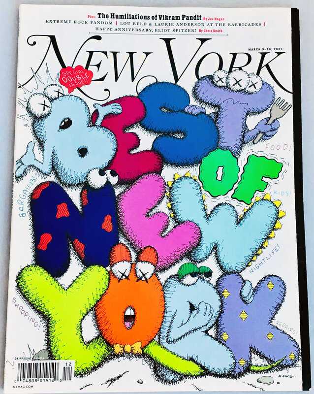 KAWS, ‘KAWS Cover Art 'New York Magazine, 2009’, 2009, Ephemera or Merchandise, Magazine, Lot 180 Gallery