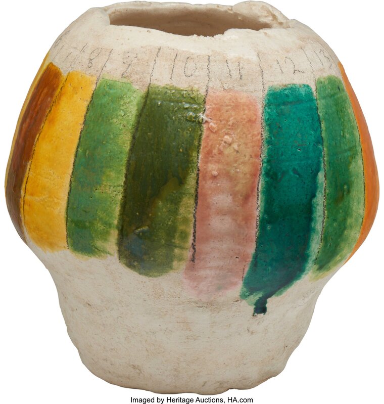 Robert Arneson, ‘Pot and Cup (two works)’, 1969, Design/Decorative Art, Painted and glazed ceramic, Heritage Auctions