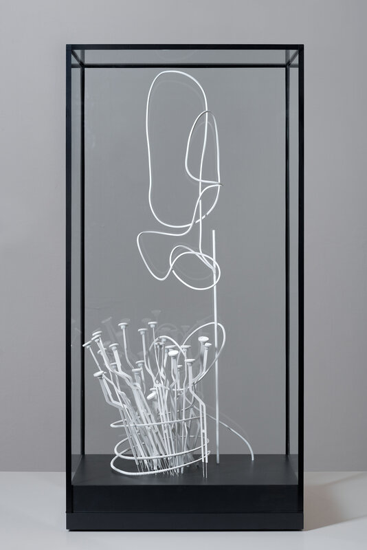 Oskar Rink, ‘Der Brief’, 2014-2015, Sculpture, Aluminium, paper, wire, gouache, spray paint, framed, unreflecting museumglass, Circle Culture 