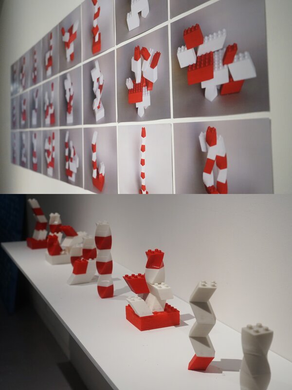 Chang Kyum Kim, ‘Twisted Lego’, 2014, Mixed Media, 3D Print, PLA Filament, Savina Museum of Contemporary Art
