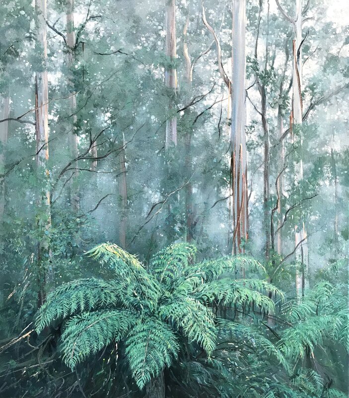 Paul Evans (b. 1950), ‘Forest Light’, N/A, Painting, Acrylic on Belgian Linen, Wentworth Galleries