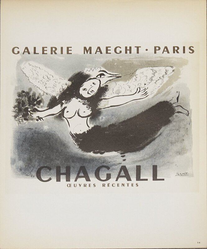 Marc Chagall, ‘Galerie Maeght’, 1959, Print, Lithograph, ArtWise